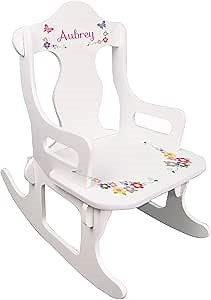 My Bambino Personalized Child's Puzzle Rocking Chair (Butterfly)