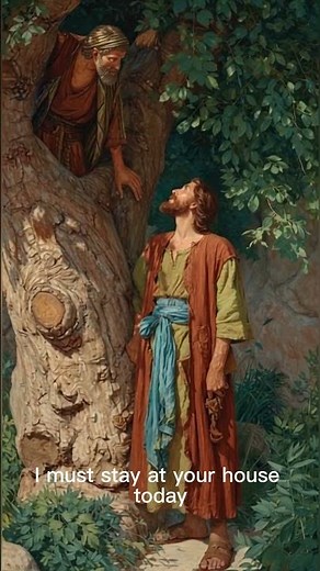 Luke chapter 19 verse 5 – Jesus calls Zacchaeus down from the tree