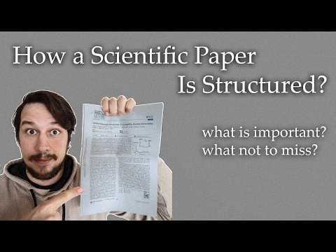 Structure of a scientific paper