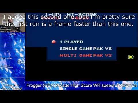 Frogger (Arcade, GBA) High Score Speedrun in 0:21.080 (RTA)