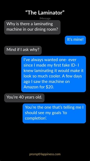 The Laminator | @promptHappiness