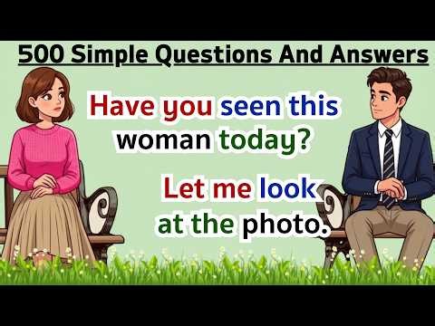 500 Simple Questions And Answers | English Speaking Practice |✅ Simple Present Tense Practice ✅