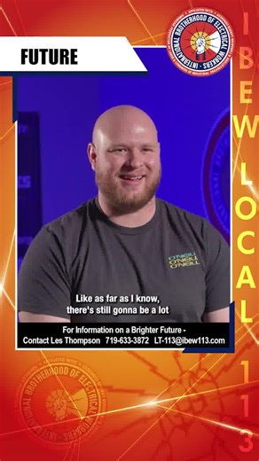 The IBEW benefits covered my child's birth costs and retirement - all through one collective bargaining agreement. Grateful for the coverage and support. | IBEW Local 113