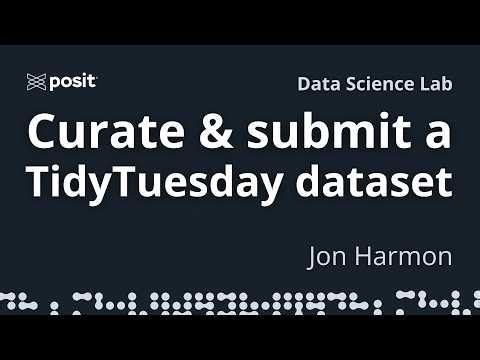How to contribute to TidyTuesday by curating a dataset | Jon Harmon | Data Science Lab