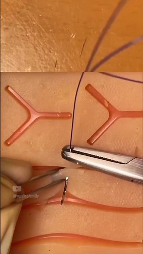how to suture like a surgeon 7 | suturing techniques | simple suture #suture #practice #shorts