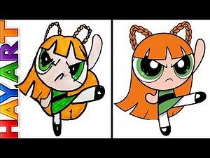 How to Draw Powerpuff Girl BLOSSOM Step by Step! 🎀✨ Easy Cartoon Drawing & Animation for Kids!