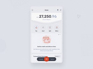 Virtual banking app - Figma FREEBIE