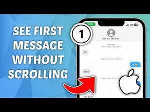 How to See First Message Without Scrolling on iPhone