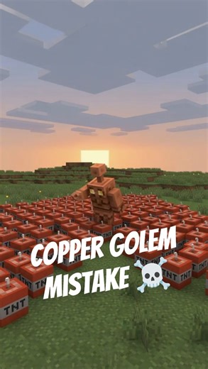 Minecraft Copper Golem Pressed the Wrong Button 💥🤖 | TNT Explosion #Shorts