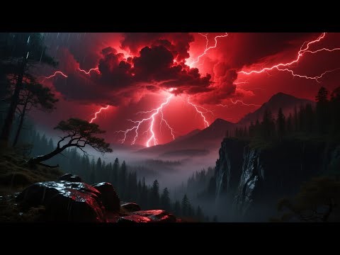 Unbelievable Red Thunderstorm Caught on Camera Rare Weather Phenomenon
