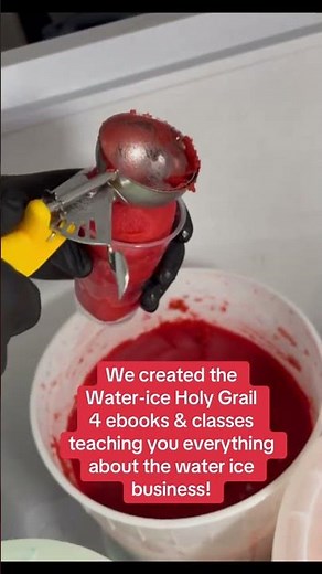 How to scoop water ice & italian ice properly! 🥶🙌🏽🍧