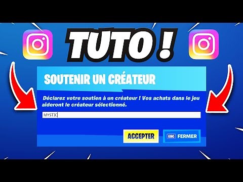 Tuto : avoir le code createur sur Fortnite avec Instagram !