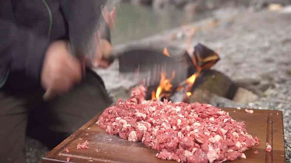 Huge Quadruple Picanha Burger Grilled on the Beach!