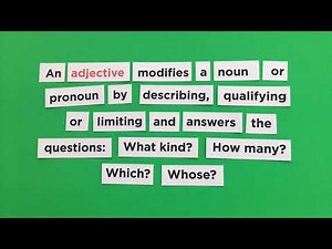 CC cycle 2 week 23 english adjective - Classical Conversations Essentials Chart L