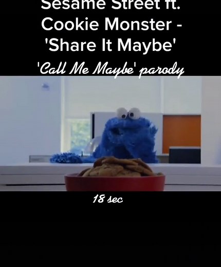Cookie Monster's 'Share It Maybe' Parody
