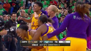 We relive one of the craziest finishes in WNBA history as the Los Angeles Sparks won it with 3.1 seconds left! #WNBAFinals | WNBA