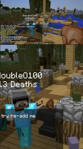 (Classic Mindcrack) Etho smashes GenerikB with Anvil on Mindcrack #minecraft #funny #mindcrack