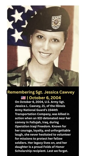 Remembering Sgt. Jessica Cawvey 🇺🇸 | October 6, 2004#shorts