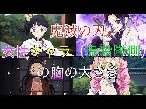 「鬼滅の刃」女性キャラ、胸の大きさは？（鬼殺隊側）