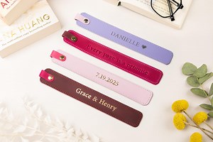 Personalized Reader Gift, Leather Bookmark, Gifts for Readers, Gift for Book Lover, Custom Leather Bookmark, Wedding Gifts - Etsy