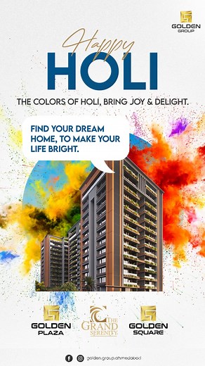 Add a splash of colour to your life this Holi with Golden Group. As...