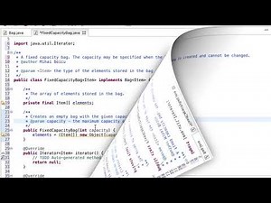 AIT512 A01 113 Fixed Capacity Bag - Java Implementation