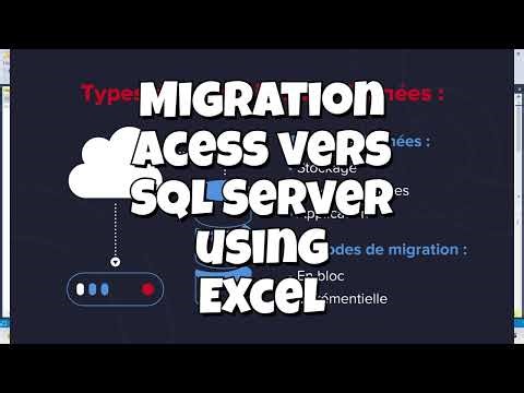 Migration Acess vers Sql server using excel