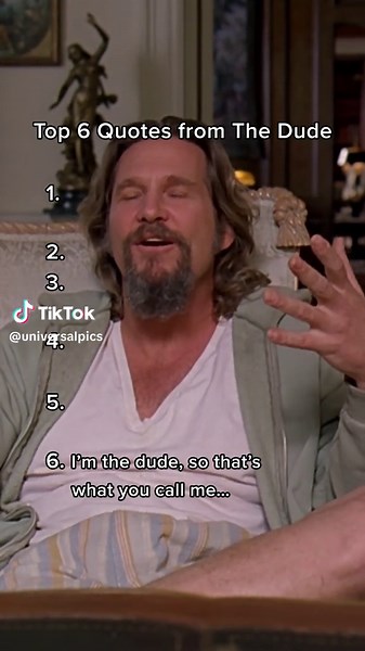 Dude... #TheBigLebowski #JeffBridges #TheDude #MovieQuotes #UniversalPictures #UniPics #Universal #Film #Films #FilmTok #Movie #Movies #MovieTok #MovieRecommendations
