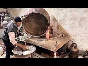 "Shining Again! Tin Plating & Polishing a 35-Year-Old Handmade Copper Pot"⚒️😍🇮🇷