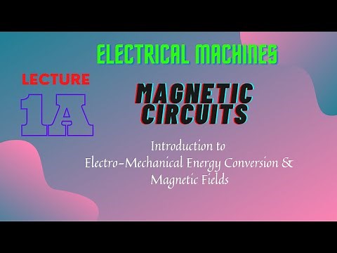 Electrical Machines | Lec - 1A | Magnetic Circuits | Electro-Mechanical Energy & Magnetic Fields