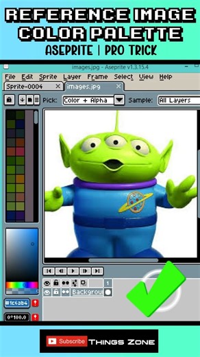 How to Create a Color Palette from an Image in Aseprite (Pro Tip) #pixelart #indiedev #gamedev