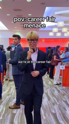 Alex Yuan - UIUC Photographer | What career fairs are really about 😋 #careerfair #jobsearch #funny #freebies | Instagram
