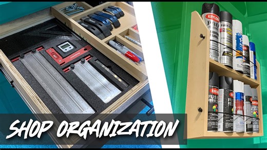 Shop drawer & cabinet organization ideas // shop organization