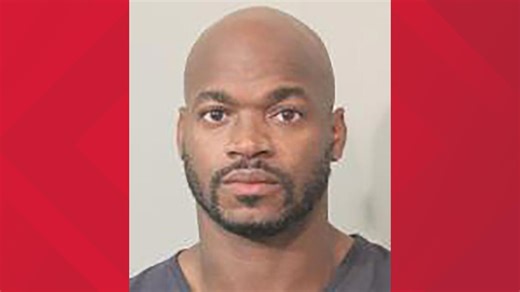 Former NFL star Adrian Peterson released on bond, officers found him asleep at gas station, court docs say