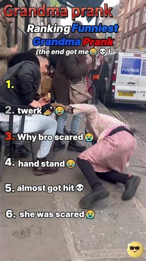 Ranking Funniest Grandma Prank😂🥀 #fundaily