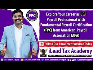 All About Fundamental Payroll Certification (FPC) | Career in USA Payroll | Mr. Nanda Kumar K V, …