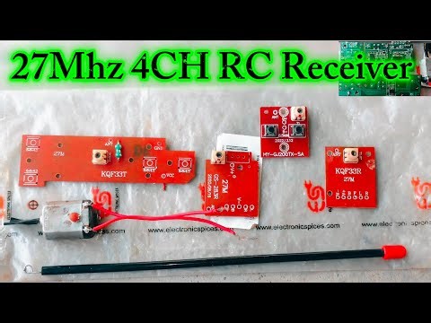 27Mhz 4CH RC Receiver #experiment #viralvideo