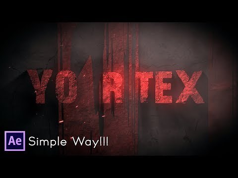 After Effects Tutorial - Text Animation in After Effects - No Third Party Plugin ( Simple Way !!)