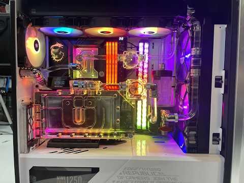 ROG Strix Helios Custom Sıvı Soğutma & Water Cooling Setup