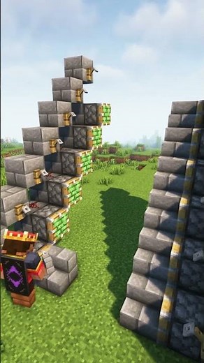 How To Build Automatic Stairs In Minecraft🪜