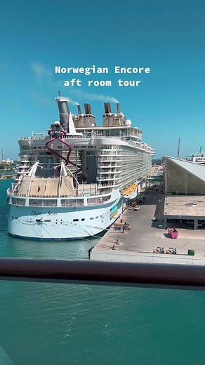 Norwegian Encore Aft Room Tour on a Cruise Ship