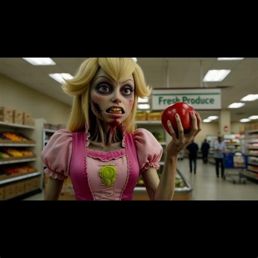 Mario And Zombie Princess Peach! 😎🧟‍♀️