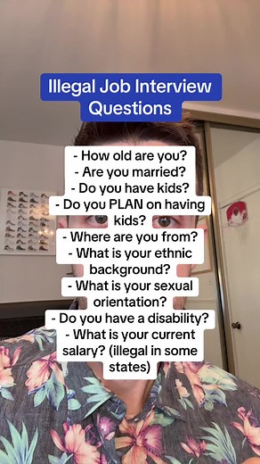 Illegal Job Interview Questions to Avoid