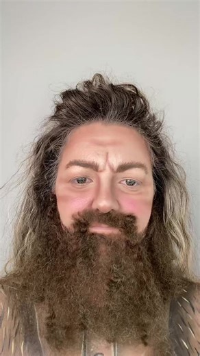 Rubeus Hagrid Makeup Transformation