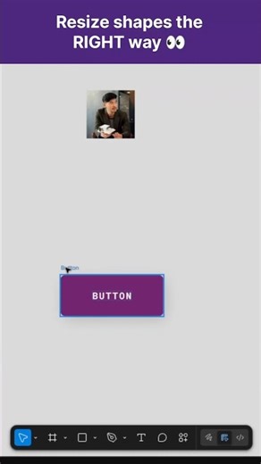 Figma Resize Trick | Hold SHIFT to Resize Properly #beginners #figma #shorts