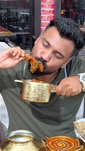 Spicy COOKER MUTTON LEG😍😮🔥 #shorts #mutton #eating
