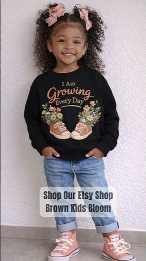 I Am Growing Every Day 🌸 Kids Affirmation Song | Brown Kids Bloom