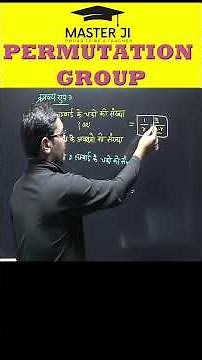 Permutation Group in 1 Minute 🔥 | Group Theory Short | Master Ji Maths Shortcut for TGT PGT DSSSB