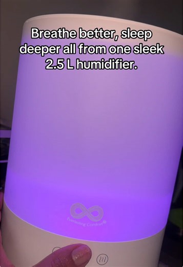 Keeping the air fresh and my skin glowing with my 2.5 L humidifier #humidifier #cleanair #essentialoils #touchscreen