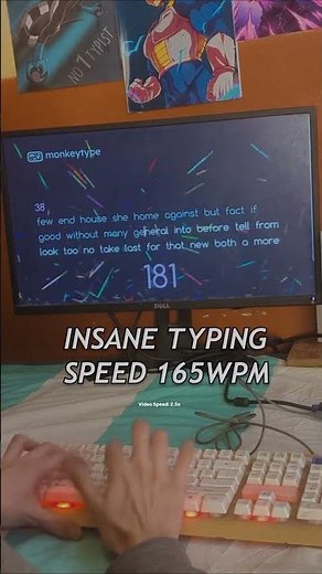 Insane typing speed! 🔥🔥 #typing #speedtyping #monkeytype